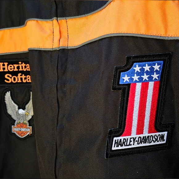 Harley Davidson Motorcycle Heritage Softail Daniel Donovan Jacket Biker Coat 4XL - Picture 4 of 16